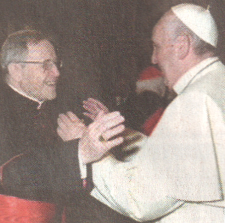 Kardinal Kasper mit Papst