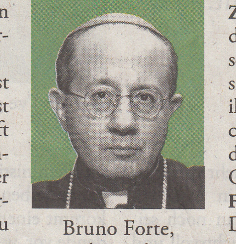Bruno Forte, Startheologe