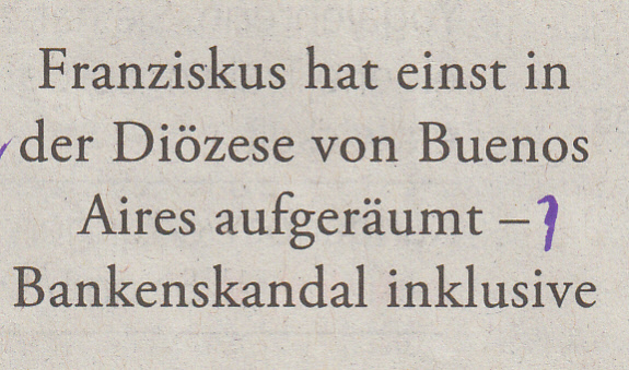 Evelyn Finger himmelt ihren Papst an