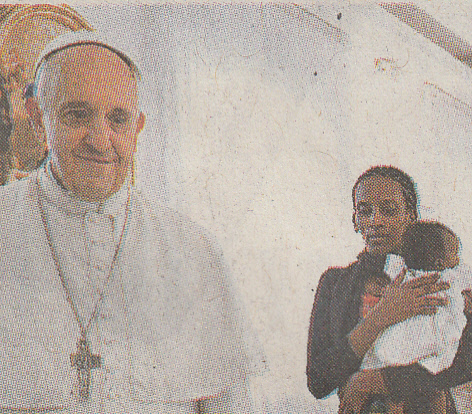 Merim Ibraim beim Papst