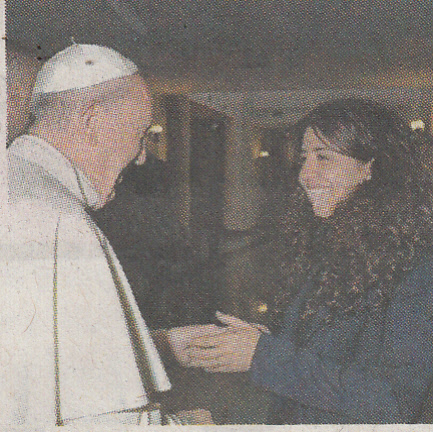 Papst mit Francesca Chaouqui