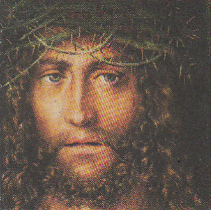 Jesus mit Dornenkrone kündigt auf S. 37 den Artikel über Ludwig Cranach an