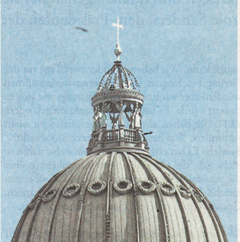 Simulation der Kuppel mit Kreuz