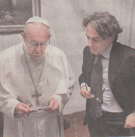 ZEIT Cheredakteur und Papst